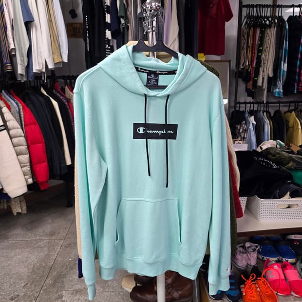 챔피온 민트색 후드티 (1339)