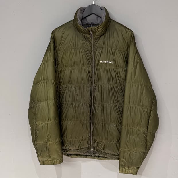 몽벨 재팬 알파인 카키 다운 패딩자켓