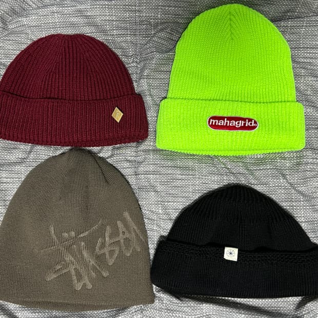 비니 일괄(스투시, 라모랭, 밀리어네어햇, 마하그리드)