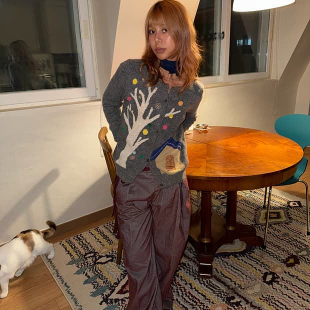 MAX&CO red detail pants