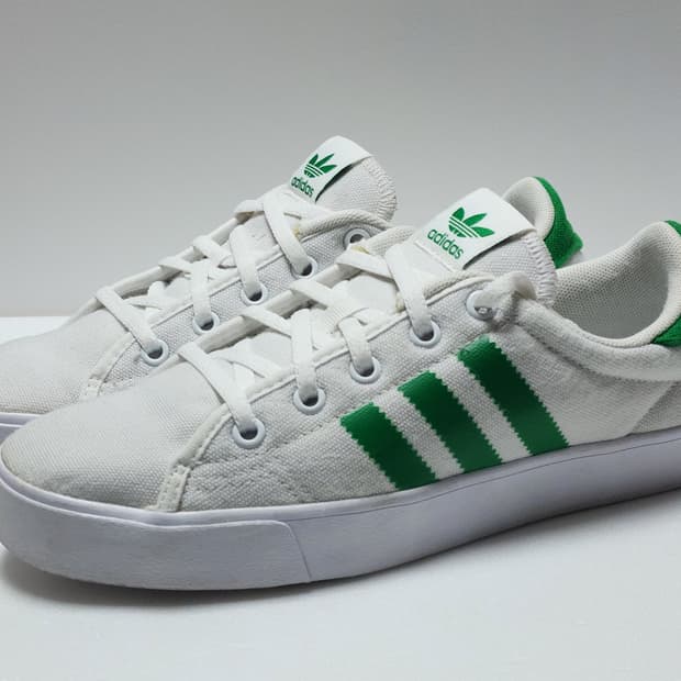 아디다스 Adicourt 흰/녹 스니커즈 235mm