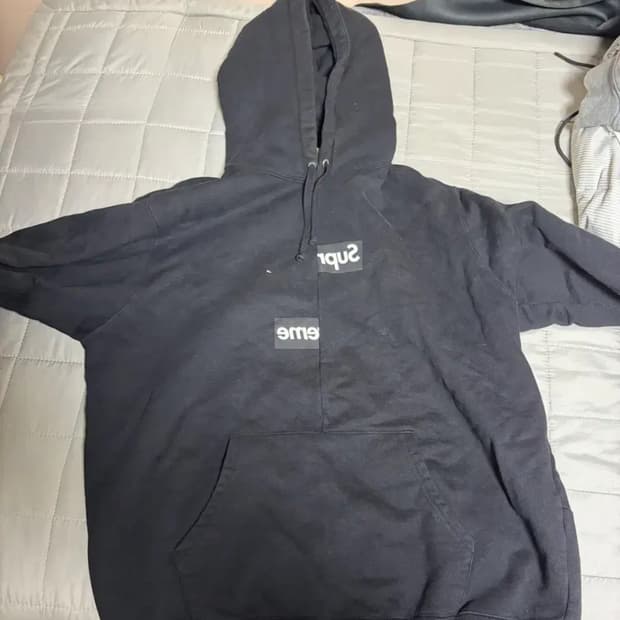 슈프림 꼼데 후드티