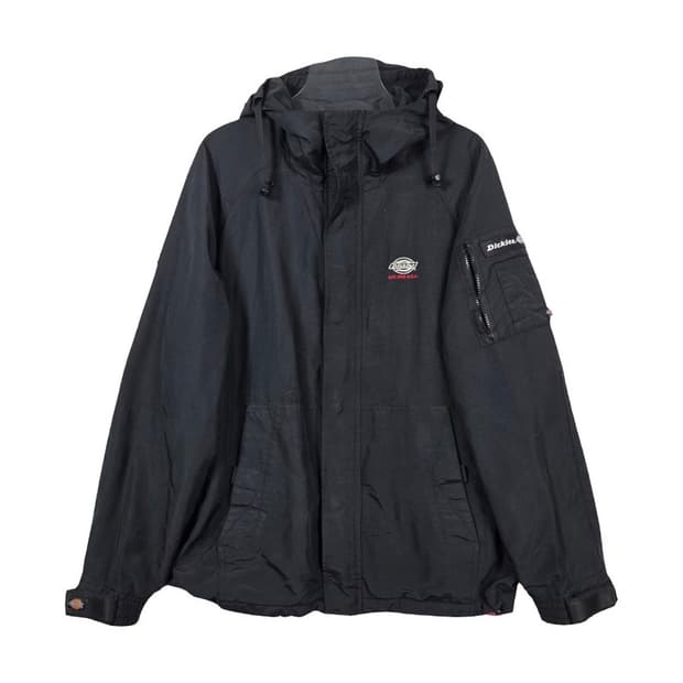 디키즈 올드스쿨 블랙 후드 바람막이 자켓