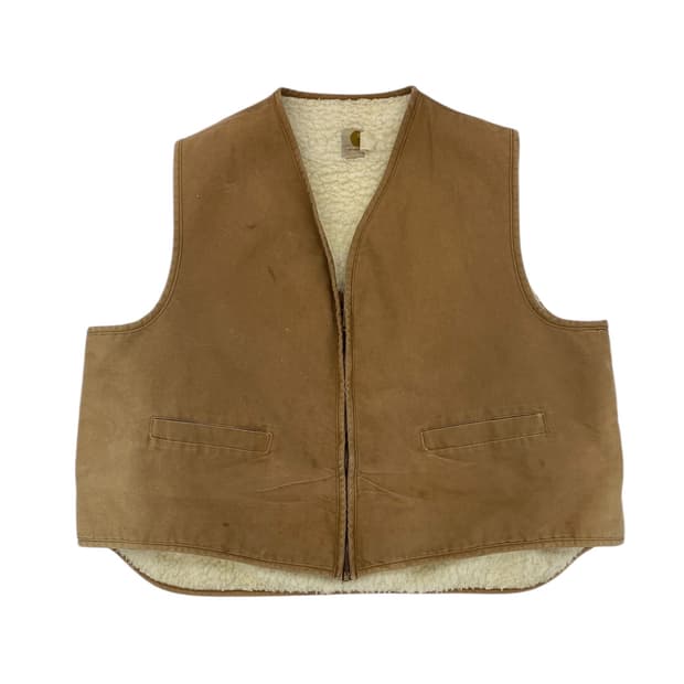 70‘s 칼하트 덕 캔버스 쉐르파 베스트 