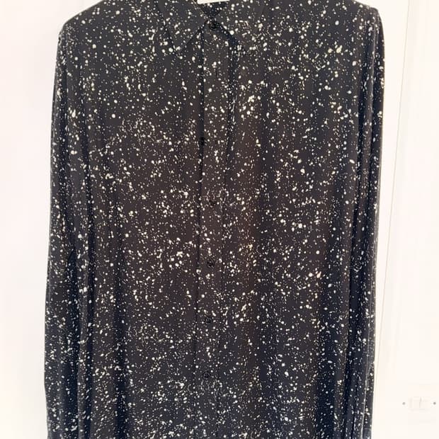 에디 생로랑 스플래터 셔츠 39 15 1/2 셔츠