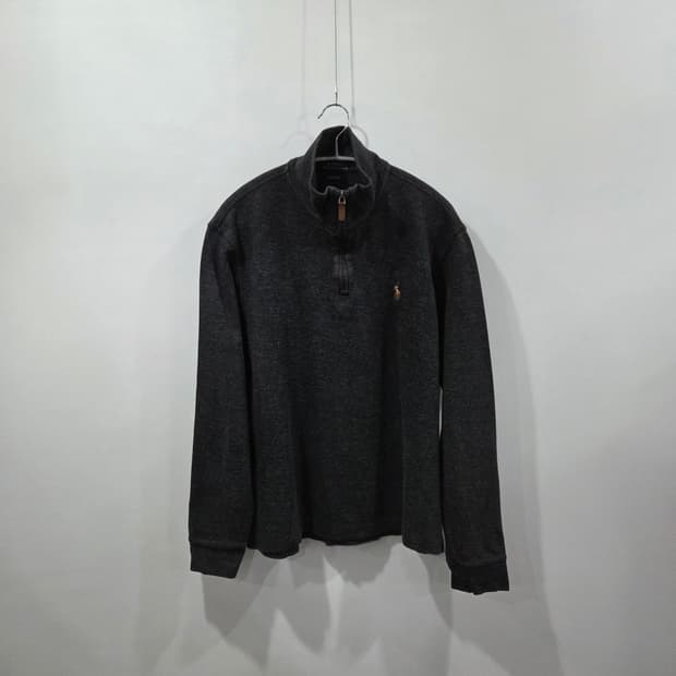 폴로랄프로렌 코튼 풀오버 하프집업 S