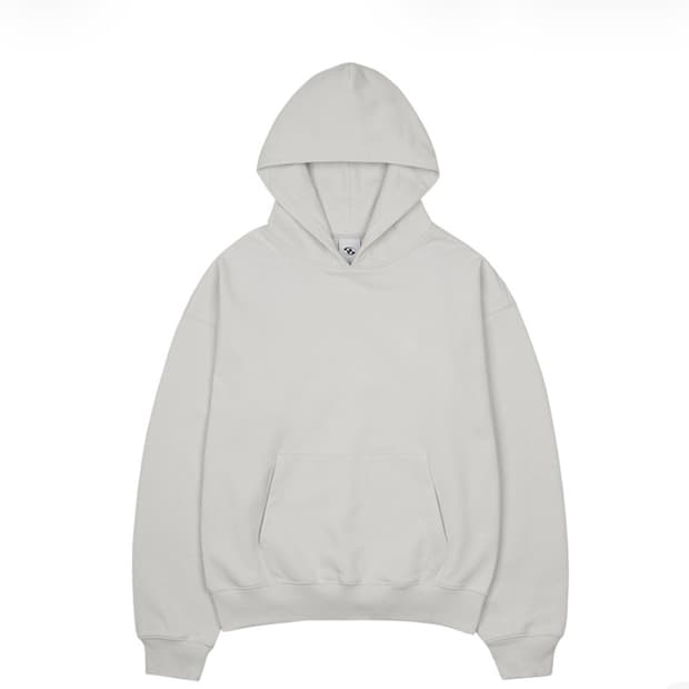 산산기어 로고 후디 라이트 그레이