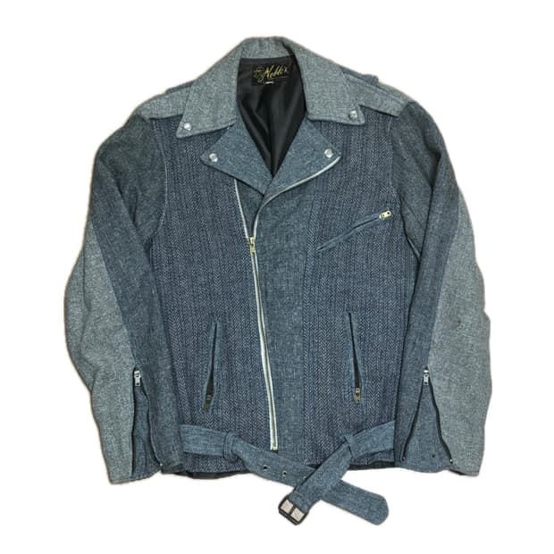 Tweed biker jacket