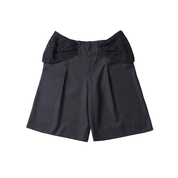 울리카상투스 미디 슬랙스 팬츠 반바지 쇼츠 블랙 M