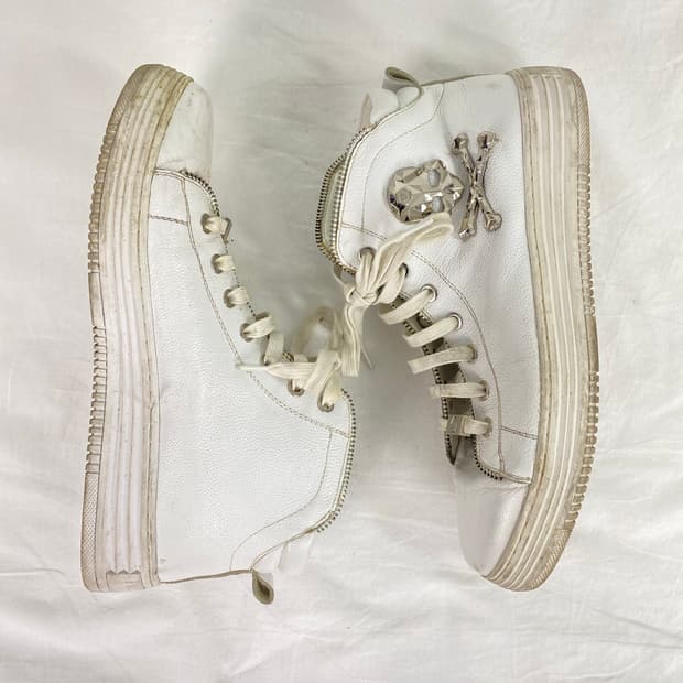 필립플레인 스컬 하이탑 스니커즈 260 <61>