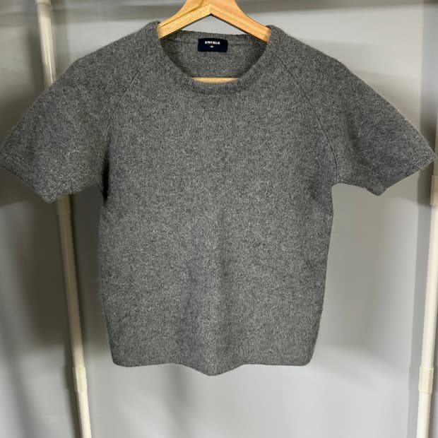 빈티지 유니클로 모 앙고라 혼방 크롭 니트