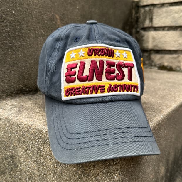 Vintage washing embossed cap