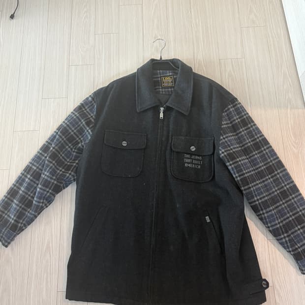 lee 리 체크 자켓