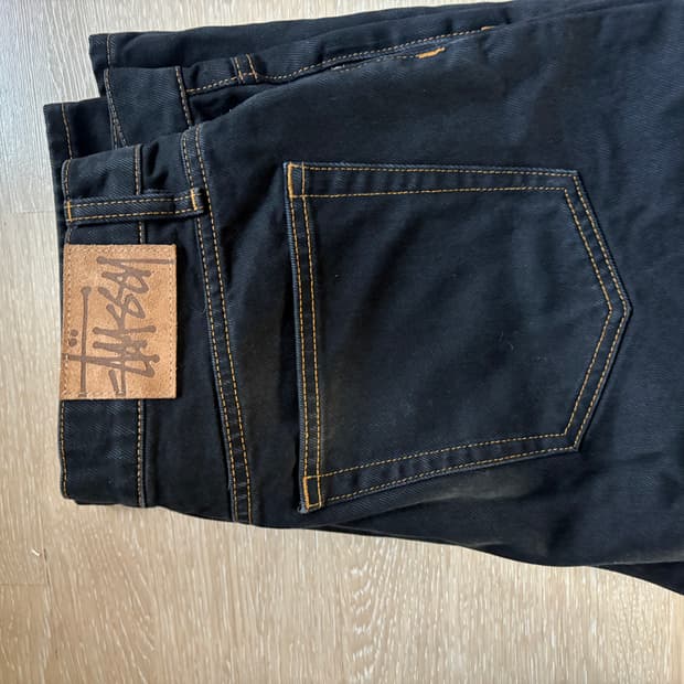 Stussy Denim Big OL' Jean Washed Black