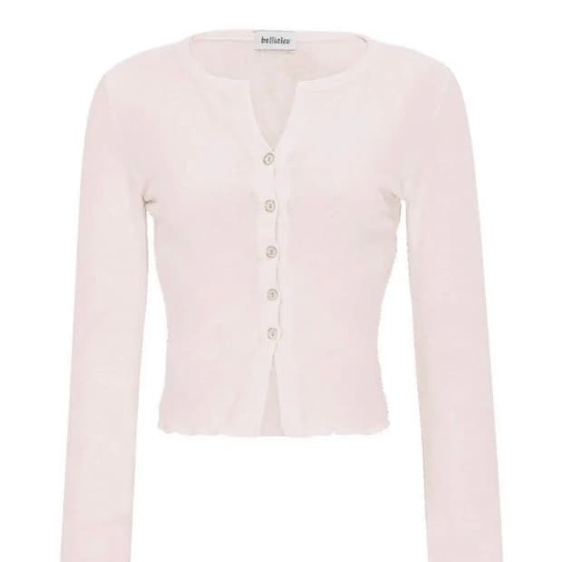 벨리아르 마시멜로 가디건 핑크 롱버전