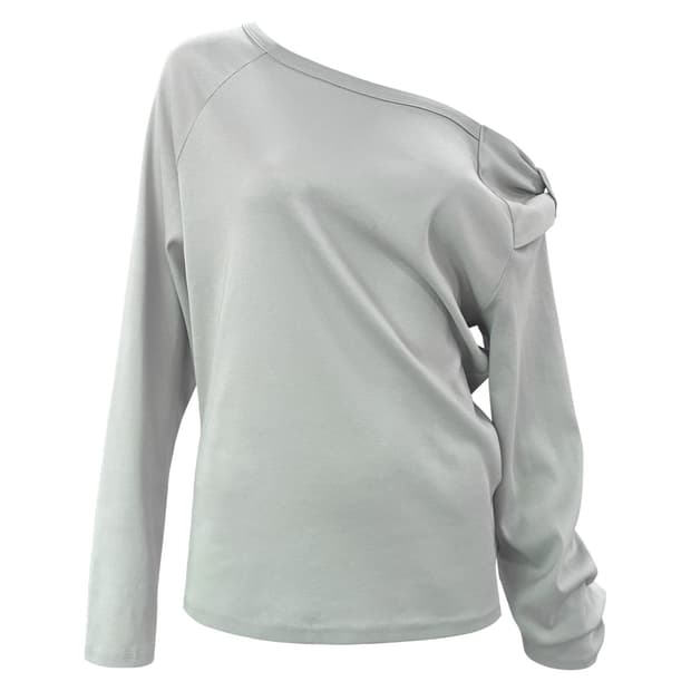 Chemehc 체메씨 보우 원숄더 슬리브 BOW ONE-SHOULDER