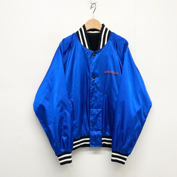 빈티지 혼다 모터스포츠 블루종 자켓 블루