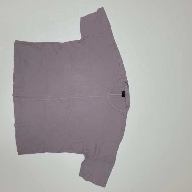 자라 ZARA 남자 와플조직  반팔 티셔츠 110 오버핏 브라운