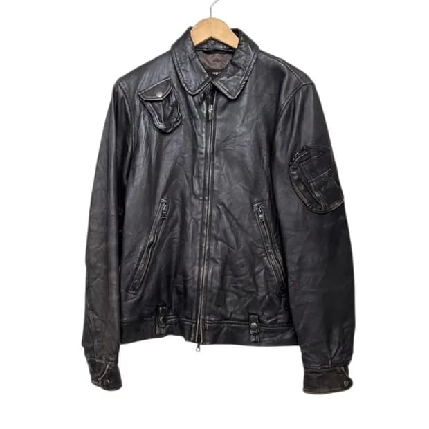 사쥬드크레 항공 라이더 가죽 자켓