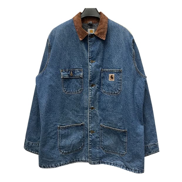 USA 칼하트 C59 DST 블랑켓 데님 초어 워크 자켓 XL TALL