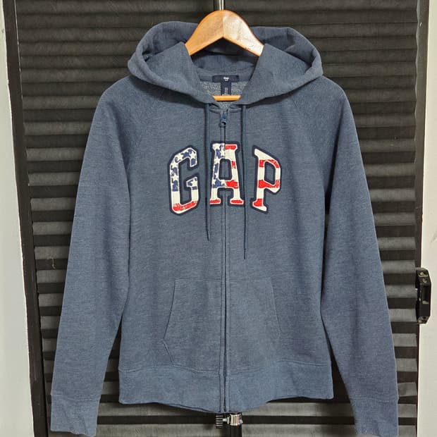 [GAP] 빈티지 성조기 아치 로고 후드집업 | 00127