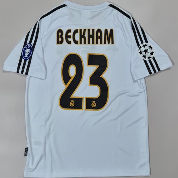 03-04 레알마드리드 홈 데이비드 베컴 유니폼 L사이즈 레플리카 