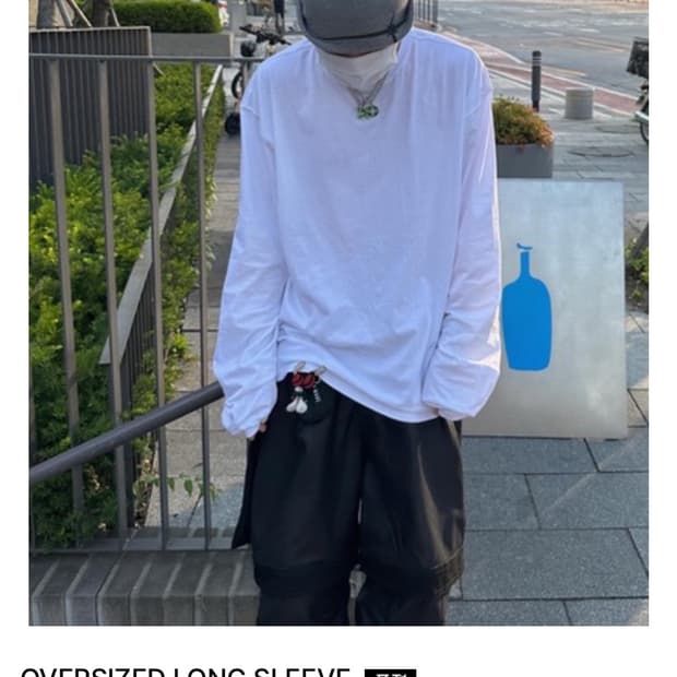 언타이틀드 아이딜 오버사이즈 롱슬리브 화이트 OS