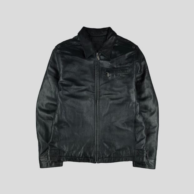 EIGEN 블랙 램스킨 양가죽 싱글레더 가죽자켓 M