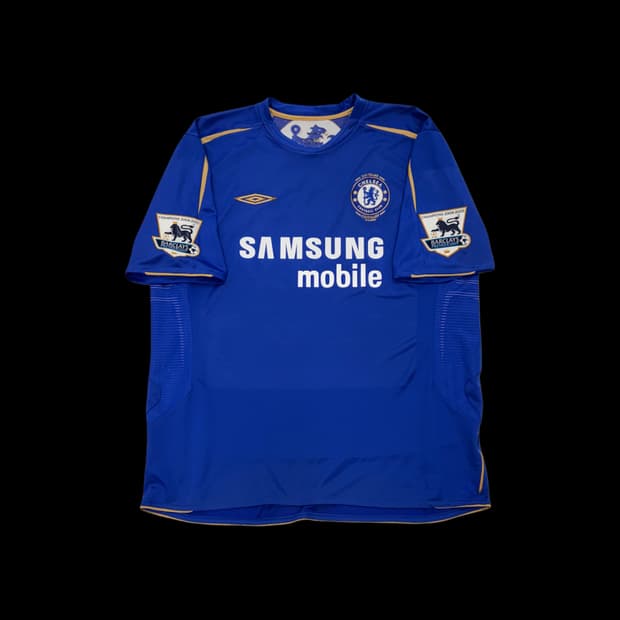 엄브로 05 06 첼시 홈 드록바 선수 지급용 유니폼 