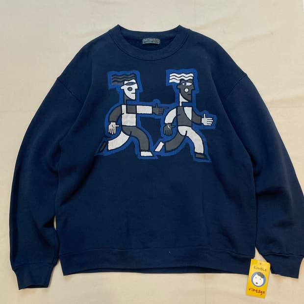 스트릿 프린팅 기모맨투맨