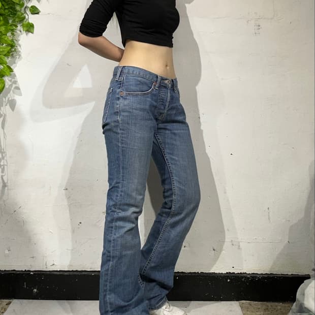 리바이스 연청 투호스 부츠컷 데님 팬츠 청바지 