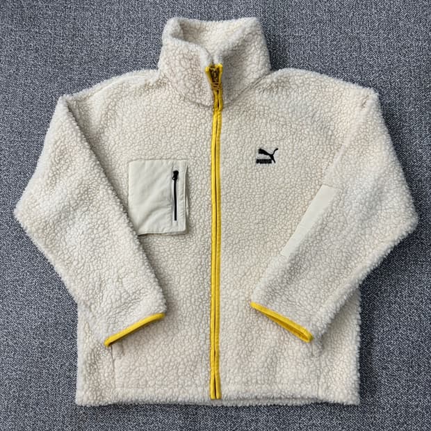 퓨마 캐주얼 쉐르파 양털 뽀글이 후리스 자켓