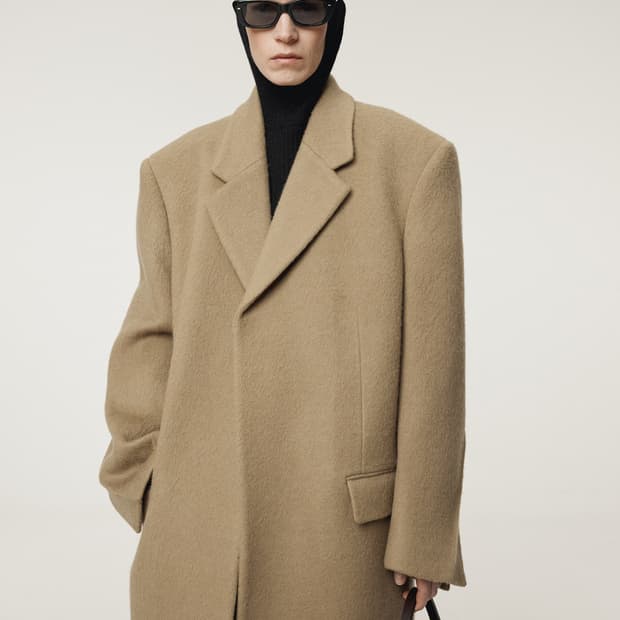 렉토 RECTO 해어리 울 싱글 코트 라이트 카키