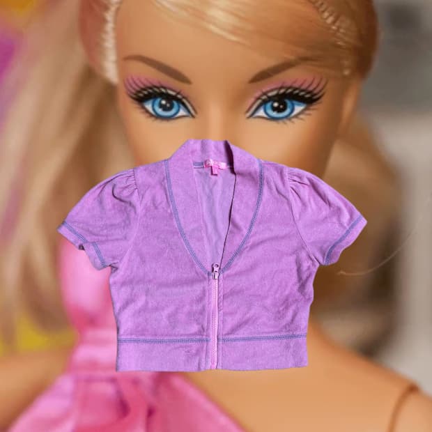 Dollskill 테리 반팔 집업