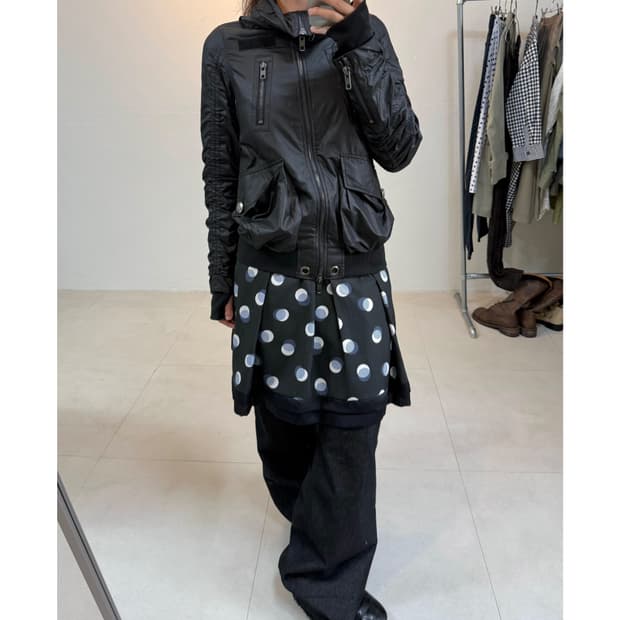 빈티지 셔링 자켓