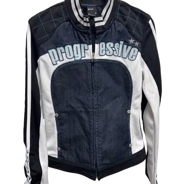 EXR 크롭 데님 져지