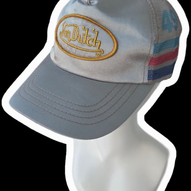 본더 실버x그레이 새틴 메쉬캡 데드스탁