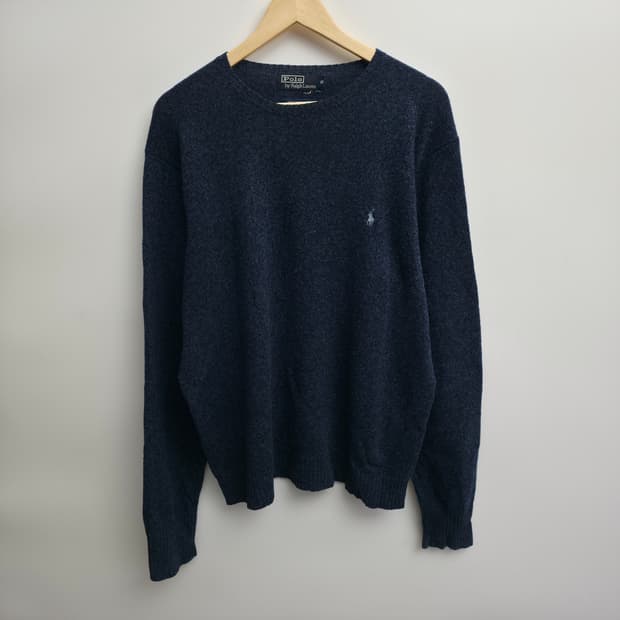 [XL] 폴로 랄프로렌 램스울 네이비 니트