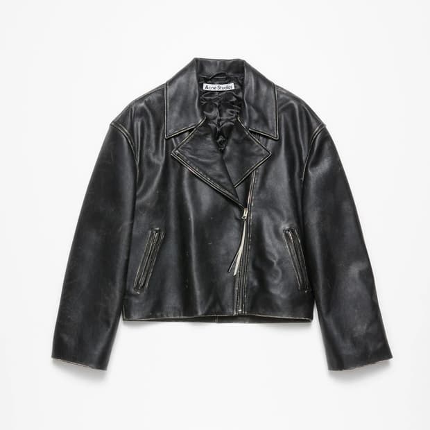 Acne Studios 가죽 바이커 재킷