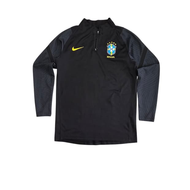 Nike 나이키 브라질 국대 트레이닝탑 반집업