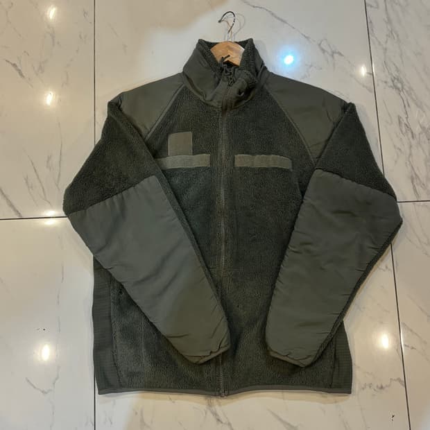 미군 폴라텍 플리스 자켓 애쉬카키