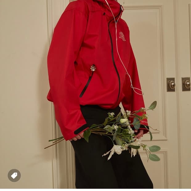 [M] STU 엠브로더이드 윈드브레이커 레드