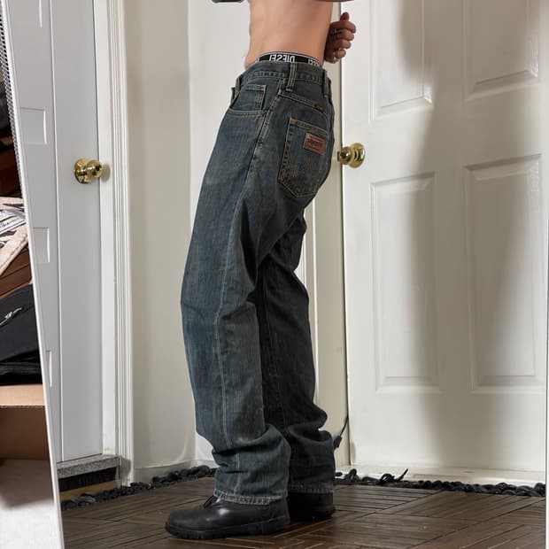 Wrangler 일본판 스트레이트 데님 팬츠