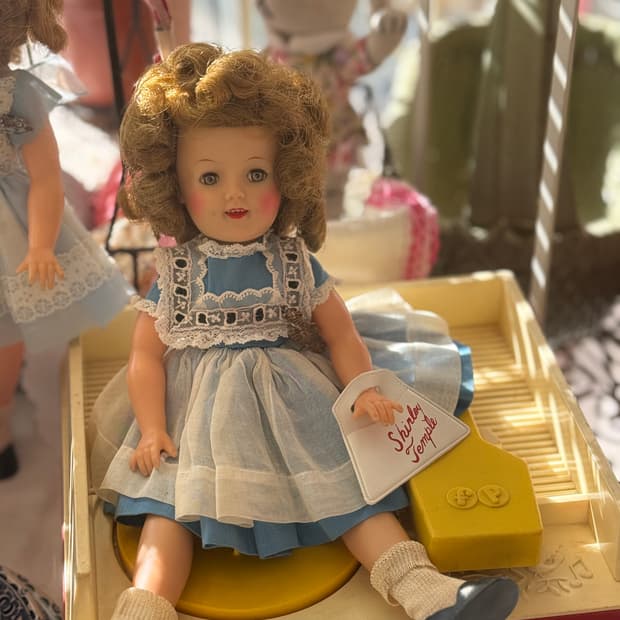 1930 셜리템플 미국빈티지 인형/블루원피스
