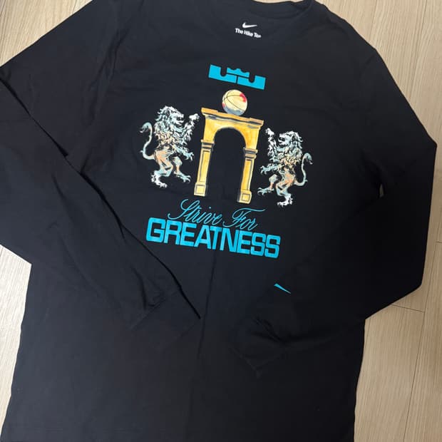 나이키 르브론 제임스 strive for greatness 롱슬리브