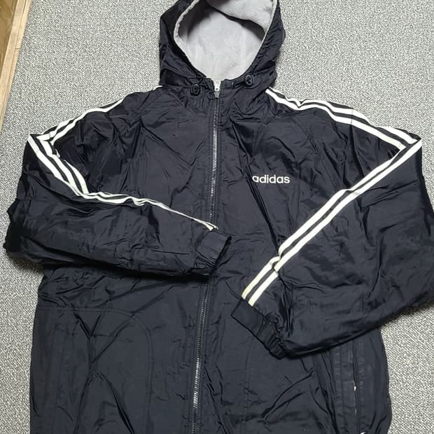 아디다스 리버시블 후드 자켓 M 아메리칸 사이즈 로  XL 가능