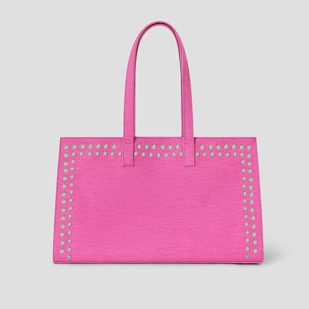 기마구아스 Midi Shopper 스터드 미디 쇼퍼백/핑크