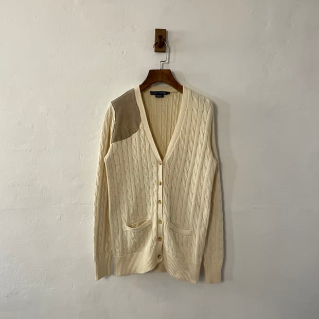 폴로 케이블 가디건 