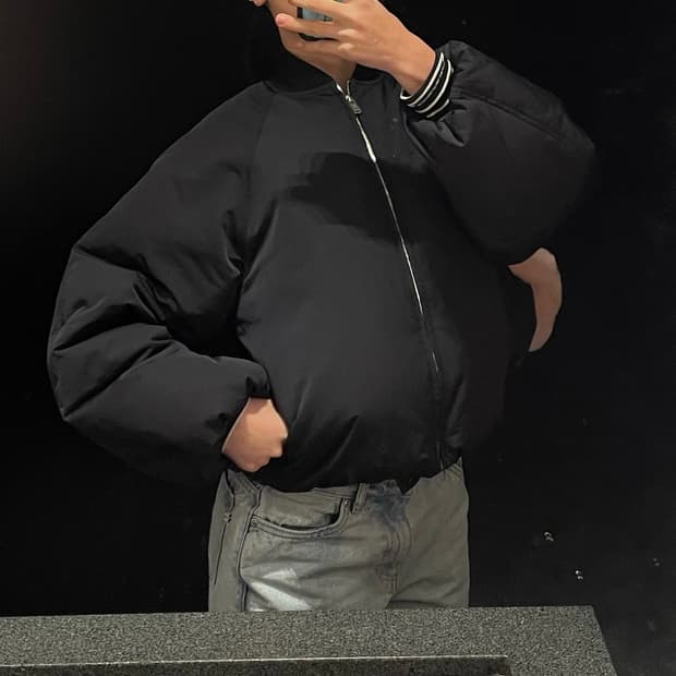 아르켓 크롭 패딩