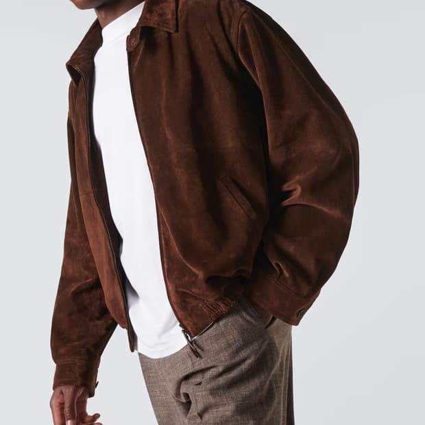 더 로우 로난 스웨이드 자켓 38